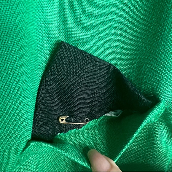 Vintage 80s Green Short Sleeve Dress - Picture 5 of 9